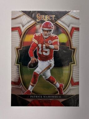 Patrick Mahomes II Select Football Card - Red & White